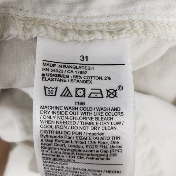 GAP Men's Khaki Shorts Stretch Comfort Waistband 8 Inch Inseam Size 31 Tan - Picture 8 of 8